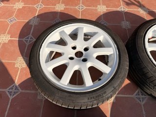 Llantas Peugeot 206 GTI 4x108 195/45 R-16 Blancas