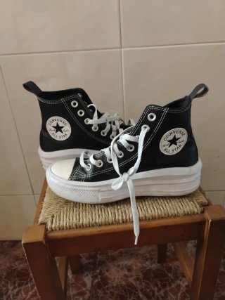 Zapatillas Converse plataforma negras