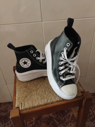 Zapatillas Converse plataforma negras