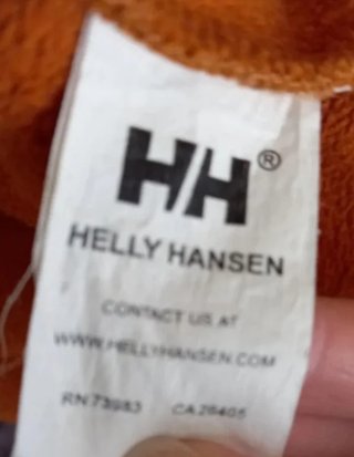 Sudadera Helly Hansen unisex naranja. Oversize.