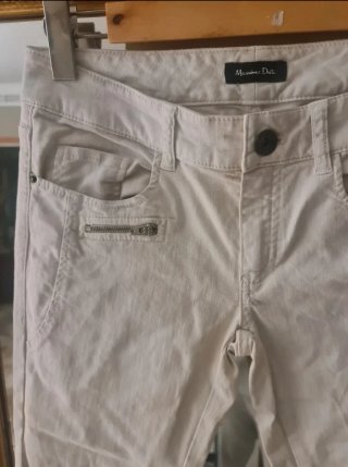 Massimo Dutti pitillo blancos Sin uso T.38