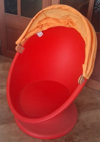 Sillón Huevo Infantil Rojo Naranja
