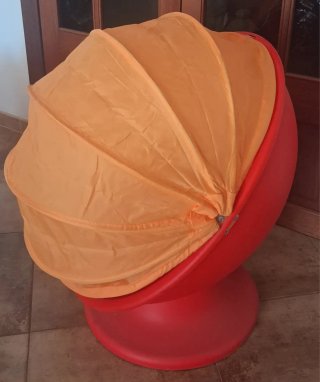 Sillón Huevo Infantil Rojo Naranja