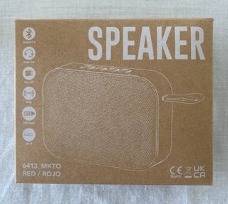 Altavoz portátil bluetooth (rojo)