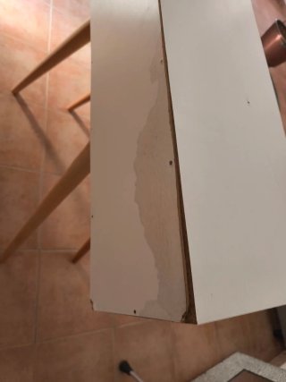 Mueble recibidor blanco y madera