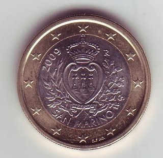 1 Euro San Marino 2009 Sin Circular