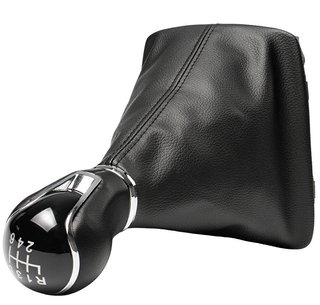Pomo palanca cambios Seat Leon III 6 vel. negro