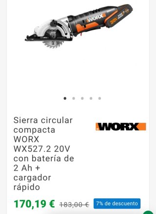 Sierra circular compacta WORX