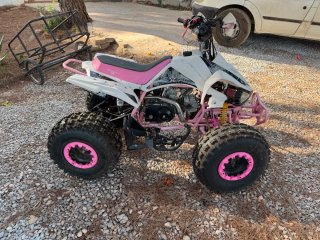Quad Pit Speed 125cc Blanco y Rosa
