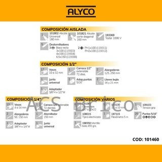 Maletín Herramientas 98 Piezas Alyco 101460