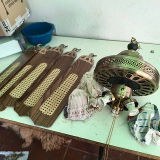 Aspas y motor ventilador de techo