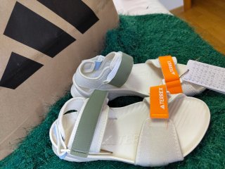 Sandalias Adidas Terrex Blancas Naranja 39