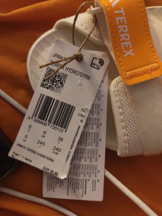 Sandalias Adidas Terrex Blancas Naranja 39