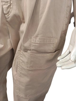 Pantaloni Cargo Pinko Beige con Zip