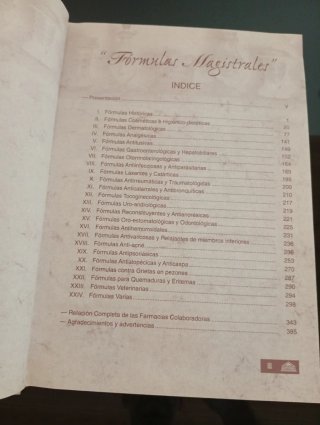 Libro Fórmulas Magistrales (Ed. Whitehall) + Carta