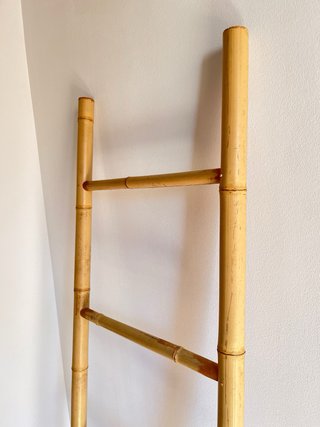 Escalera decorativa de bambú