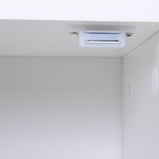 Estantería Multifuncional Ahorra Espacio Con 2 Puertas Para Sala De Estar Paneles De Partículas 80 X 23.5 X 123Cm Blanco