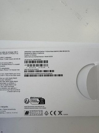 TIENDA - Apple Watch 11 42mm CEL rosa nuevo