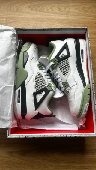 Zapatillas Jordan 4 Talla 39 Verde Blanco