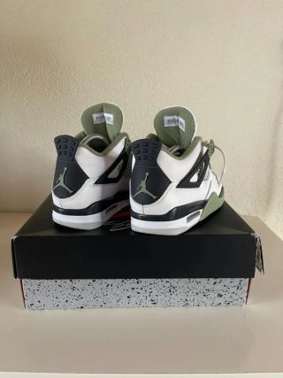 Zapatillas Jordan 4 Verde Blanco Talla 44