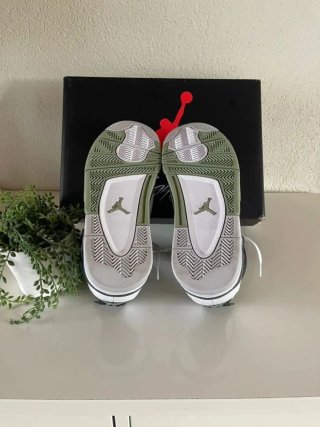 Zapatillas Jordan 4 Verde Blanco Talla 44