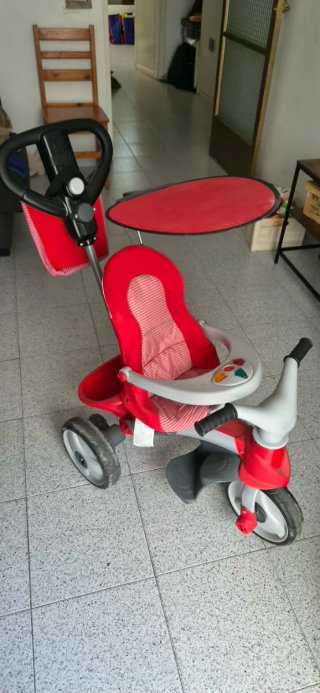 Triciclo infantil evolutivo rojo