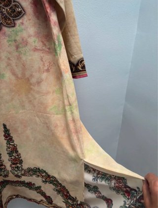Vestido Caftán Talla XL.  Estampado Ornamental