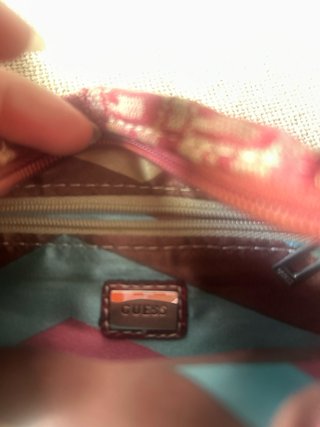 Bolso de tela Guess rojo