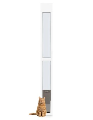 Puerta para mascotas blanca