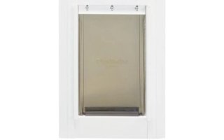 Puerta para mascotas blanca