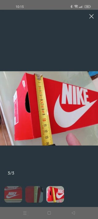 Caja original Nike roja