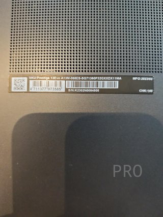 Portátil MSI Prestige 13 Evo A13M-068ES