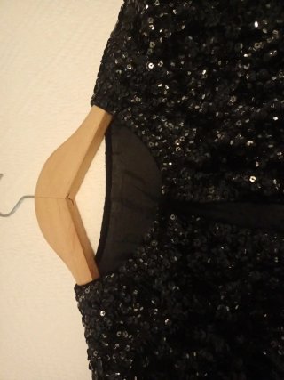 Chaqueta lentejuelas negra de boutique