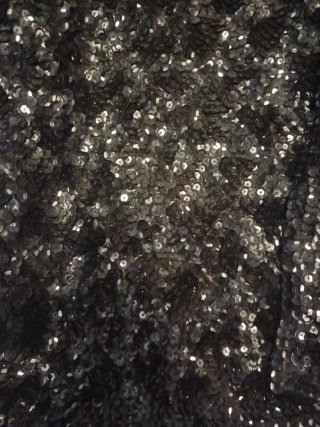 Chaqueta lentejuelas negra de boutique