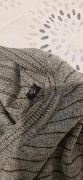 Jersey Massimo Dutti Cashmere Gris Rayas