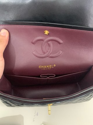Bolso Chanel Negro Piel Acolchado