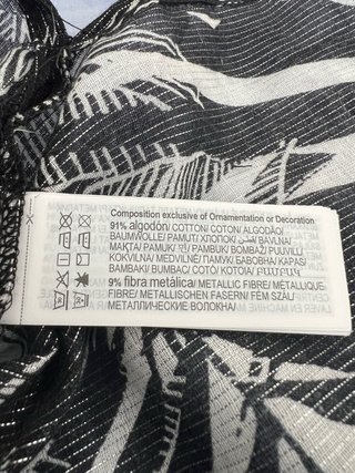 Camisola de playa estampado hojas