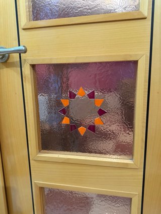Puertas de comedor de madera con cristal