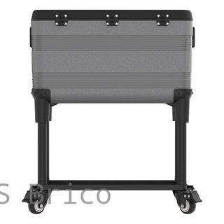 Nevera KeepCold con mesa - 73x44x90 cm - 70 L - Gris
