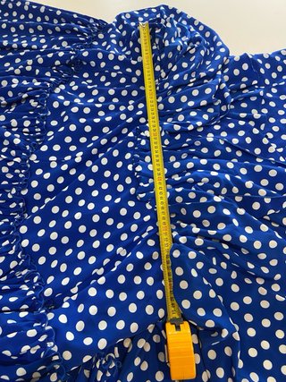 239 Vestido Flamenca Lunares Azul Talla Única