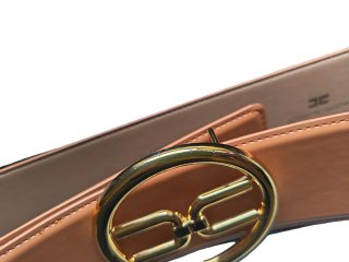 Elisabetta Franchi Cintura Marrone Oro