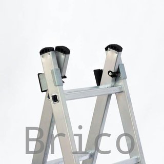 Escalera Aluminio 2X7 - 2+2 M - 52x25mm