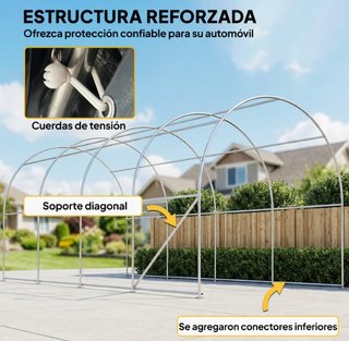 Garaje Exterior Coche 3x6m Impermeable