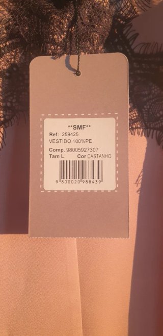 Vestido Renda Rosa - Tamanho M e L