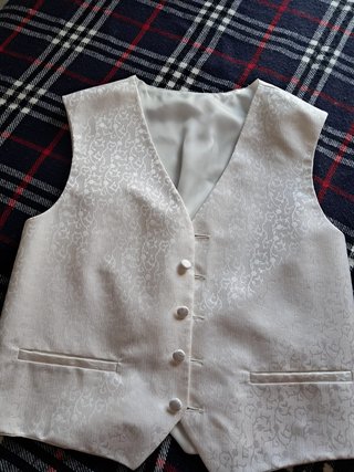 Traje Comunión Blanco y Dorado Alta Calidad