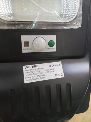 Placa solar LED exterior