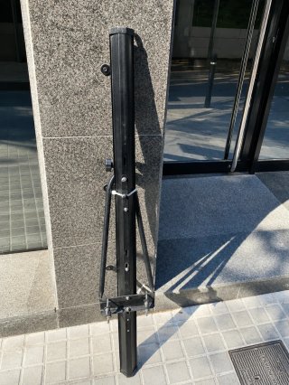Portabicicletas negro plegable