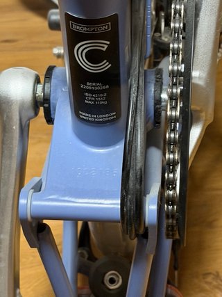 Bicicleta Brompton C Gris