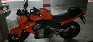 Kawasaki ER6N Naranja Moto Naked