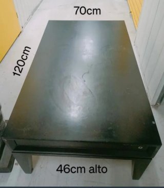 Maison du Monde Mesa de centro oscura con cajones